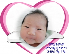 김혜영, 석남주님의 아가 탄생을 축하합니다.